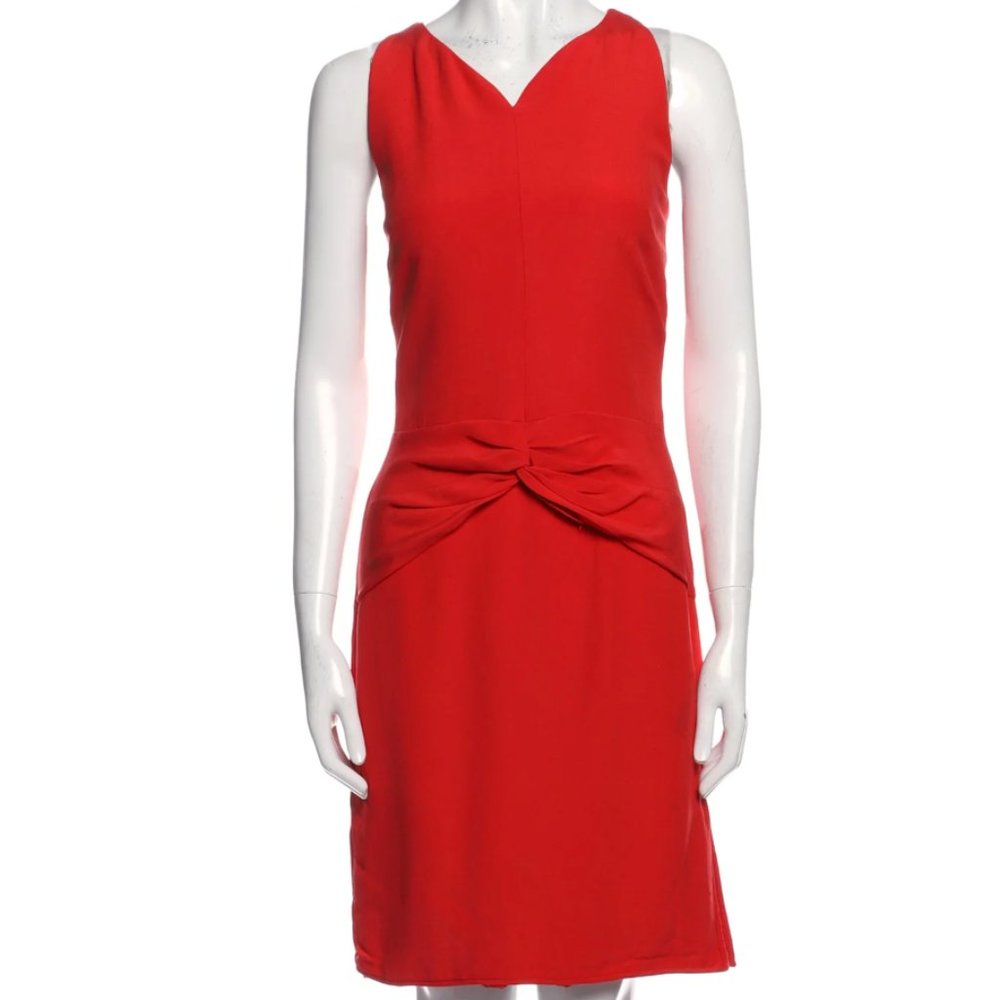Valentino Silk A-Line Dress Red Size 6